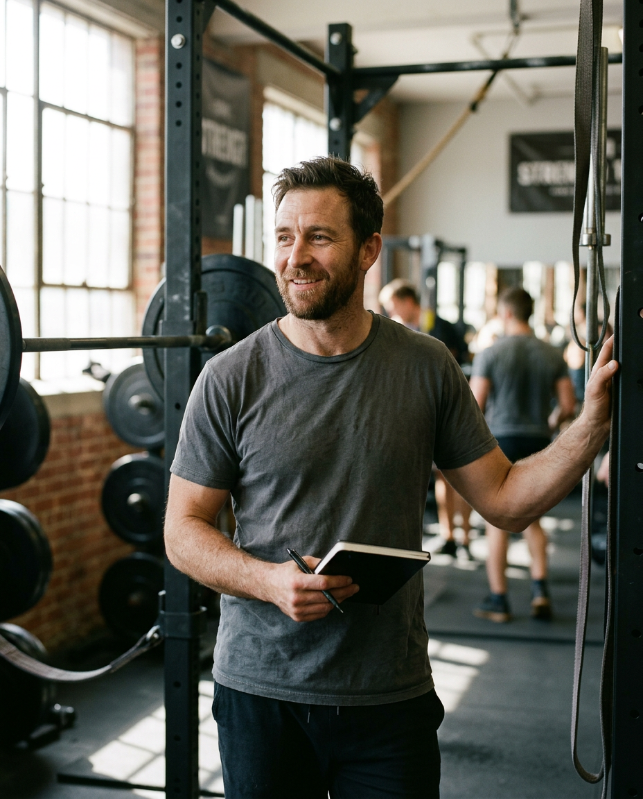 Demo profile portrait of Marcus Vale, Strength Coach